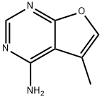 5-甲基呋喃[2,3-D]嘧啶-4-胺 结构式