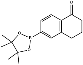 (5-氧代-5,6,7,8-四氢萘-2-基)硼酸频那醇酯 结构式