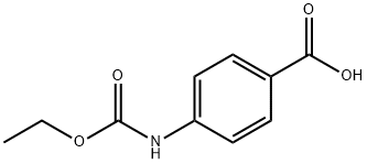 4-[(乙氧基羰基)氨基]苯甲酸 结构式