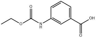3-[(乙氧羰基)氨基]苯甲酸 结构式