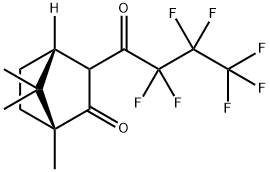 3-七氟丁酰-D-樟脑 结构式