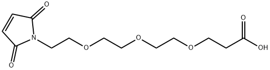 马来酰亚胺-三聚乙二醇-丙酸 结构式
