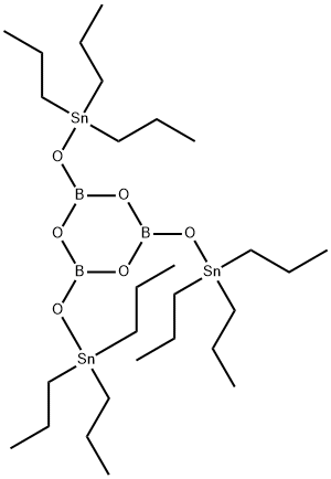 Boroxin,  tris[(tripropylstannyl)oxy]-  (9CI) 结构式