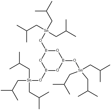 Boroxin,  tris[[tris(2-methylpropyl)stannyl]oxy]-  (9CI) 结构式