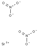 strontium(+2) cation dinitrate 结构式