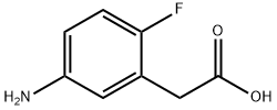 2-氟-5-氨基苯乙酸 结构式