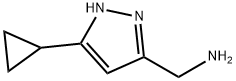 (5-CYCLOPROPYL-1H-PYRAZOL-3-YL)METHANAMINE 结构式