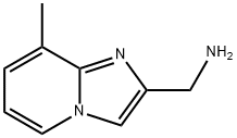 (8-甲基咪唑并[1,2-A]吡啶-2-基)甲胺 结构式