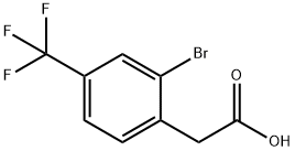 2-溴-4-三氟甲基苯乙酸 结构式