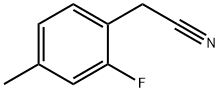 2-氟-4-甲基苯乙腈 结构式