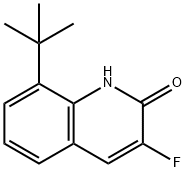 8-TERT-BUTYL-3-FLUORO-2-HYDROXYQUINOLINE 结构式