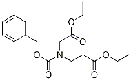 Ethyl 3-(((benzyloxy)carbonyl)-(2-ethoxy-2-oxoethyl)amino)propanoate 结构式