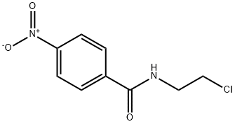 N-(2-氯乙基)-4-硝基苯甲酰胺 结构式