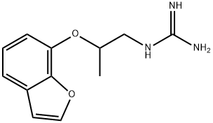 1-[2-(7-Benzofuryloxy)propyl]guanidine 结构式