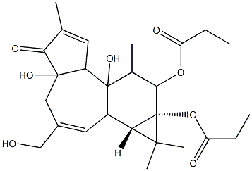 phorbol-12,13-dipropionate 结构式