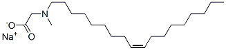 (Z)-N-甲基-N-9-十八碳烯基氨基乙酸钠盐 结构式