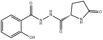 5-oxo-2'-salicyloyl-L-prolinohydrazide 结构式