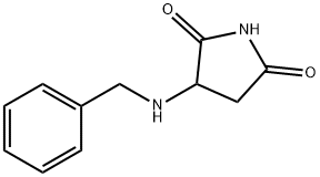 3-(苯基甲基氨基)吡咯烷-2,5-二酮 结构式