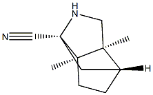 1,4-Methanocyclopenta[c]pyrrole-1(2H)-carbonitrile,hexahydro-3a,6a-dimethyl-,(1R,3aS,4R,6aR)-(9CI) 结构式