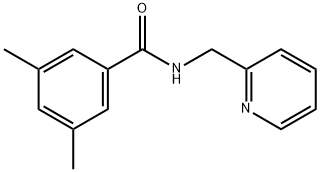 N-(2-picolyl)-3,5-dimethylbenzamide 结构式