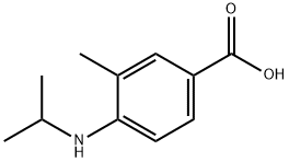 Benzoic acid, 3-methyl-4-[(1-methylethyl)amino]- (9CI) 结构式