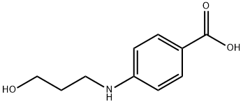 Benzoic acid, 4-[(3-hydroxypropyl)amino]- (9CI) 结构式