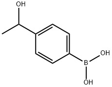 4-( 1-羟乙基)苯基硼酸 结构式