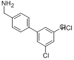 3',5'-二氯-[1,1'-联苯]-4-甲胺盐酸盐 结构式