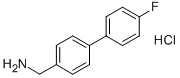 (4'-氟-[1,1'-联苯]-4-基)甲胺盐酸盐 结构式