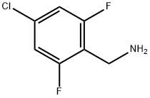 (4-Chloro-2,6-difluorophenyl)methanamine 结构式