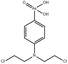 4-[N,N-Bis(2-chloroethyl)amino]phenylarsonic acid 结构式