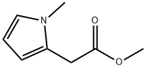 1-甲基-2-吡咯乙酸甲酯 结构式