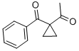 1-乙酰基-1-苯甲酰环丙烷 结构式