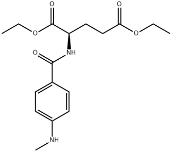 二乙基(4-(甲基氨基)苯甲酰基)-D-谷氨酸 结构式