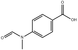 4-(N-甲酰基-N-甲基氨基)苯甲酸 结构式