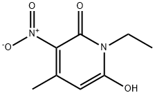 2(1H)-Pyridinone,  1-ethyl-6-hydroxy-4-methyl-3-nitro- 结构式