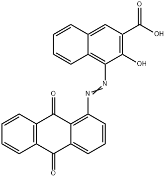 4-[(9,10-dihydro-9,10-dioxo-1-anthryl)azo]-3-hydroxy-2-naphthoic acid  结构式