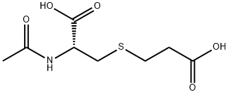 S-(2-carboxyethyl)-N-acetylcysteine 结构式