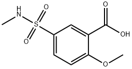 2-methoxy-5-[(methylamino)sulphonyl]benzoic acid 结构式