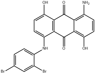 1-amino-5-[(2,4-dibromophenyl)amino]-4,8-dihydroxyanthraquinone 结构式
