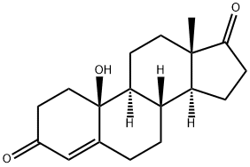 10-BETA-羟基雄甾-4-烯-3,17-二酮 结构式