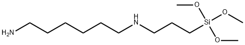 (9CI)-N-[3-三甲氧基甲硅烷基]丙基]-1,6-己二胺 结构式