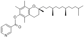 ±）-α-生育酚烟酸酯 结构式