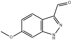 6-甲氧基-1H-吲唑-3-甲醛 结构式