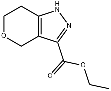 1,4,6,7-四氢吡喃并[4,3-C]吡唑-3-羧酸乙酯 结构式