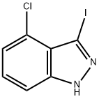 4-氯-3-碘(1H)吲唑 结构式