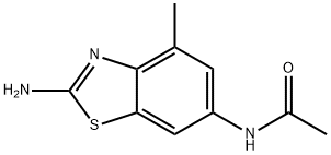 Acetamide, N-(2-amino-4-methyl-6-benzothiazolyl)- (9CI) 结构式