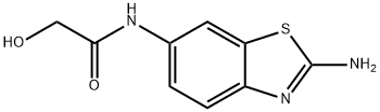 Acetamide, N-(2-amino-6-benzothiazolyl)-2-hydroxy- (9CI) 结构式