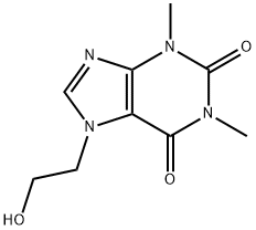 BETA-羟基乙基茶碱 结构式