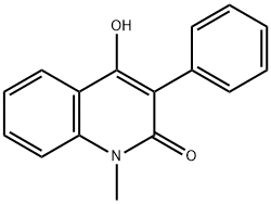 4-羟基-1-甲基-3-苯基喹啉-2(1H)-酮 结构式
